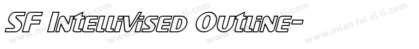 SF Intellivised Outline字体转换
